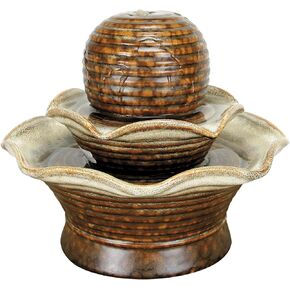 Foreside Home & Garden Tiered Ball Indoor Water Fountain With Pump