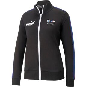PUMA Women's Standard BMW M Motorsport MT7 Track Jacket, Black, Large