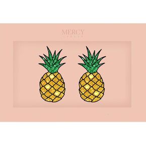 MERCY LONDON Pineapple Pasties Nipple Covers Stickers for Women