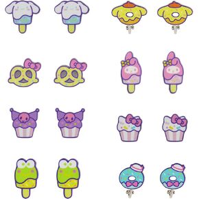 Hello Kitty & Friends Character Treats Clip-On Earrings (8 Pairs)