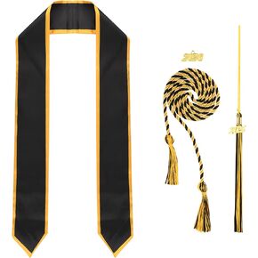 Beautyflier Graduation Stole, Graduation Honor Braided Cords, Cap Tassel 2025 2026 Year Set for High School College Bachelor