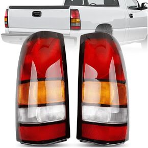 Tail Light Assembly Compatible With 1999-2002 Chevy Silverado 1999-2006 GMC Sierra 1500/2500/3500/1500HD/2500HD - Rear Brake Lamp w/o Bulb (Driver&Passenger Side)