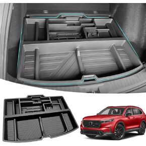 Hidden Trunk Organizer Compatible with 2023 2024 2025 Honda CR-V EX EX-L LX, Touring, Turbo, Anti-Theft Car Storage Solution for CRV, Under Cargo Floor Spare Tire Privacy Storage Box