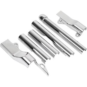 Chrome Rear Swingarm Tube Covers Kit Metal For Harley Heritage Softail Heritage Softail Standard Softail Springer Fat Boy 2000-2007