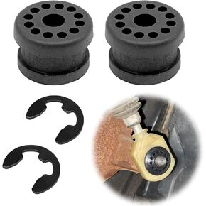 2PCS Transfer Case Shift Linkage Bushings with E-Clip, Shifter Bushing Kit Compatible with D0dge Ram, Replace# 68078974AA 68078975AA Case Shifter Linkage Bushing Grommet