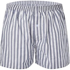 Mens Cotton Boxers Funny Woven Pattern Plaid Boxer Shorts Inseam Pajamas Single Pack in Saudi Arabia