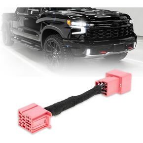 All Lights Mod 6 High Mod for 2024 2025 GMC Sierra Chevy Silverado 2500 3500 Refreshed & 2022-2025 GMC Sierra Chevy Silverado 1500 Refreshed Fog/Low Beams on When High Beams on, Fog Light Always on