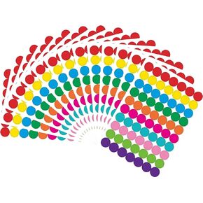 PARLAIM 1050 PCS Color Coding Labels Circle Dot Stickers,10 Color Style Colorful Coding Label Sticker for Office,Student Classroom