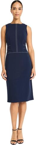 Maggy London Women's Sleeveless Sheath Architectural Seaming-Professional Wear-Business Casual Dress in Saudi Arabia