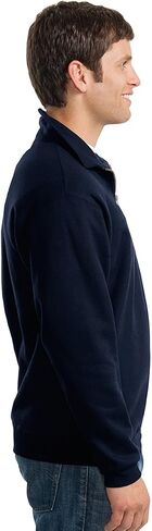 Jerzees mens 9.5 oz. 50/50 Super Sweats NuBlend Fleece Quarter-Zip Pullover(4528)-BLACK-L in Kuwait