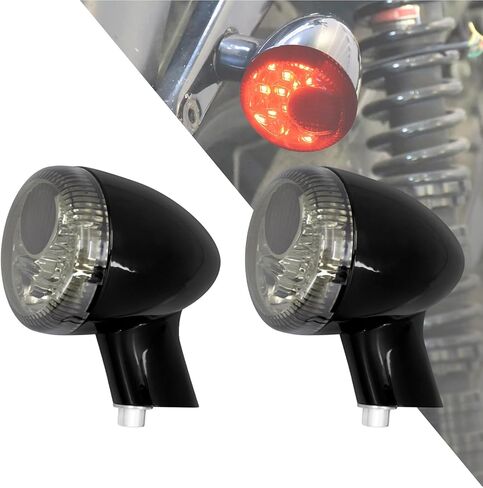 HDBUBALUS Rear LED Turn Signal Light Running Brake Light Indicator Lamp Fit for Harley Sportster XL883 XL1200 1992-2022 Grey Lens in Saudi Arabia
