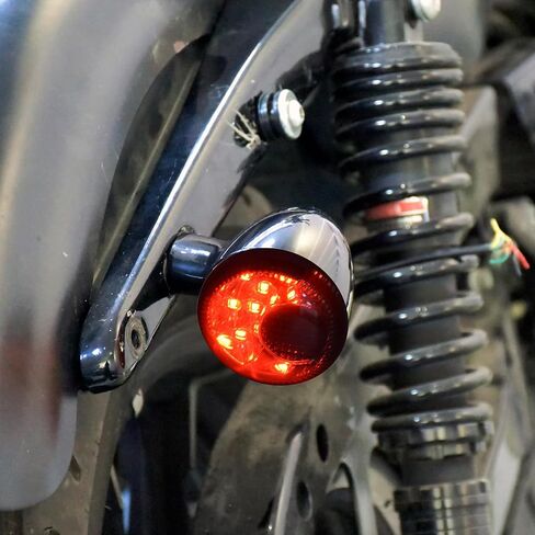 HDBUBALUS Rear LED Turn Signal Light Running Brake Light Indicator Lamp Fit for Harley Sportster XL883 XL1200 1992-2022 Grey Lens in Saudi Arabia