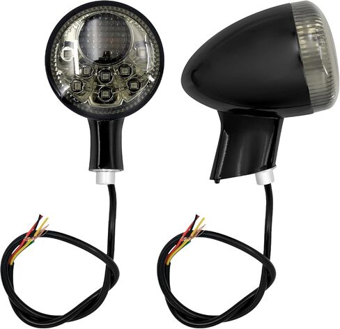 HDBUBALUS Rear LED Turn Signal Light Running Brake Light Indicator Lamp Fit for Harley Sportster XL883 XL1200 1992-2022 Grey Lens in Saudi Arabia