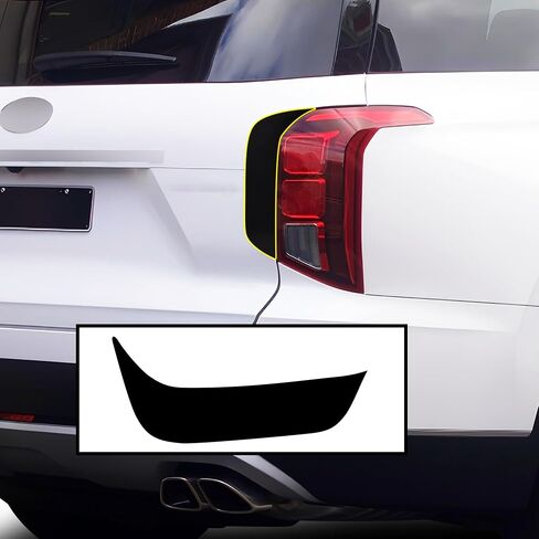 BOGAR TECH DESIGNS Side Window Chrome Delete Dechrome Film Overlay Compatible with Hyundai Palisade 2020-2025, Gloss Black in Saudi Arabia