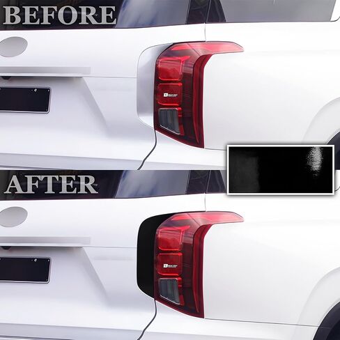 BOGAR TECH DESIGNS Side Window Chrome Delete Dechrome Film Overlay Compatible with Hyundai Palisade 2020-2025, Gloss Black in Saudi Arabia