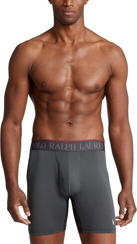سروال داخلي رجالي من POLO RALPH LAUREN 4D Flex Performance Air Boxer، مقاس عادي وطويل، 3 قطع in Kuwait