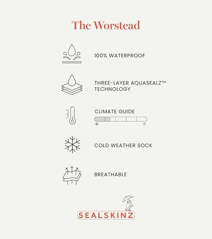 SEALSKINZ Unisex Waterproof Cold Weather Knee Length Sock, Black/Navy Blue, Small in Saudi Arabia
