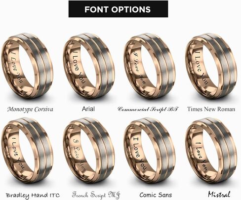 Charming Jewelers Tungsten Wedding Band Ring 8mm Men Women Comfort Fit Grey Step Bevel Edge Brushed Polished Size 9 in Kuwait