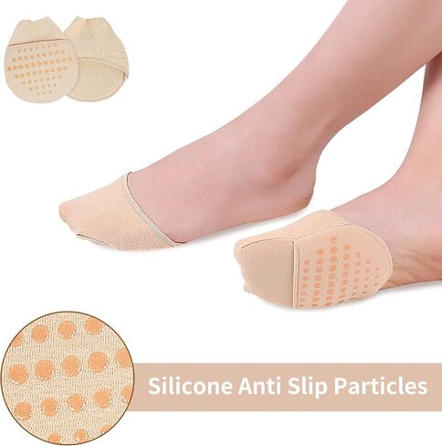 2 Pairs Metatarsal Pads Ball of Foot Cushions Honeycomb Fabric Forefoot Pads for Women High Heels Shoes Foot Pads Invisible Soft Toe Pads Reusable Sock Cushions Pads for Pain Relief Men in Saudi Arabia