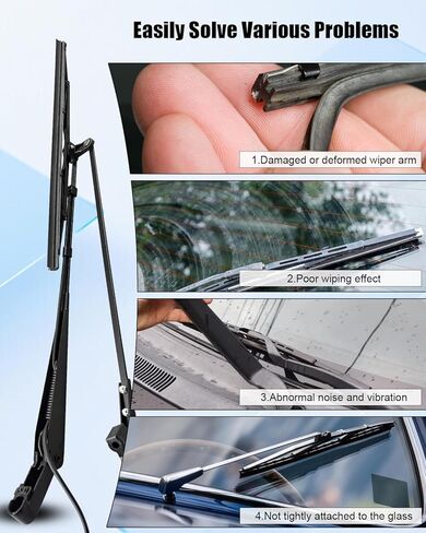 Passenger Side Windshield Wiper Arms Replace R23-1035-23 R23-1035-23MAS Fit for Kenworth T600 T600A T800 W900 1985-2015 for Front Right Side in Saudi Arabia