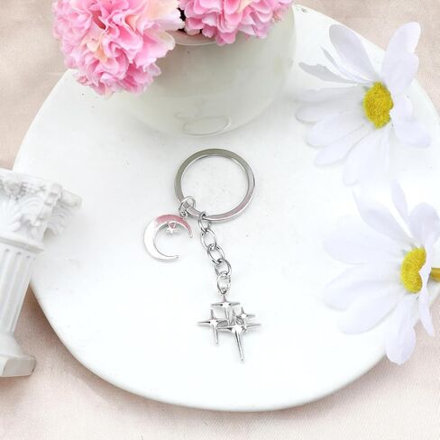 سلسلة Star Keychain و Silver Star Keychain للنساء وهدايا Y2K لصديقات صديقها Bestie in Kuwait