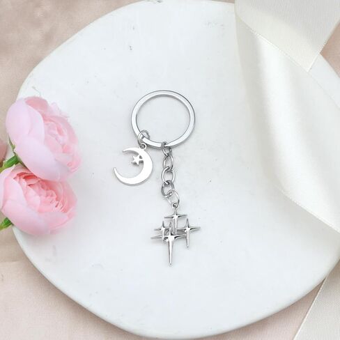 سلسلة Star Keychain و Silver Star Keychain للنساء وهدايا Y2K لصديقات صديقها Bestie in Kuwait