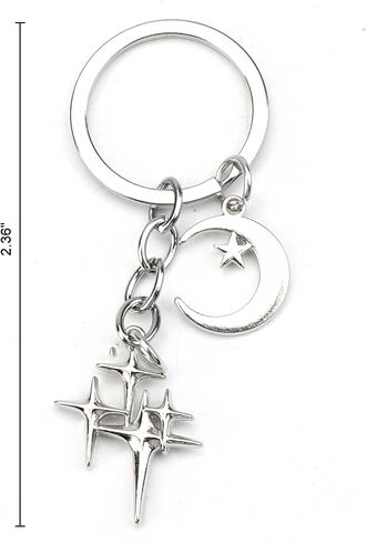 سلسلة Star Keychain و Silver Star Keychain للنساء وهدايا Y2K لصديقات صديقها Bestie in Kuwait