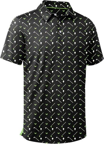 SWISSWELL Men's Moisture Wicking Performance Collared Short Sleeve Golf Shirt in Saudi Arabia