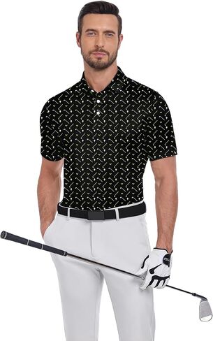 SWISSWELL Men's Moisture Wicking Performance Collared Short Sleeve Golf Shirt in Saudi Arabia