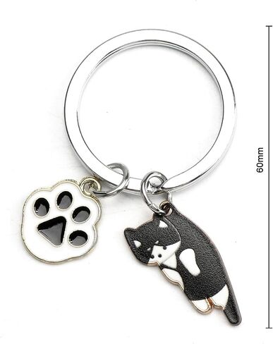 Cat Keychain, Cats Keychain with Paw Pendant for Women, Cute Kitty Gift for Friends Girlfriend Bestie Cat Lovers in Saudi Arabia