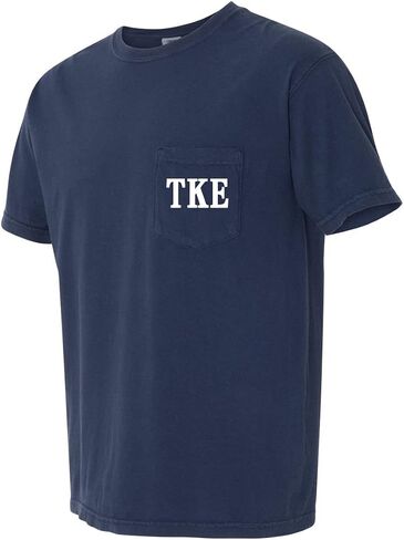 Tau Kappa Epsilon TKE Fraternity Comfort Colors Pocket T-Shirt in Kuwait