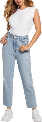 GUESS Women's Eco Sleeveless Karmen Corset Tee in Kuwait