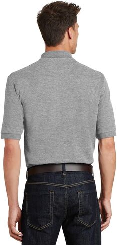 Port Authority Heavyweight Cotton Pique Polo with Pocket 2XL Black in Saudi Arabia