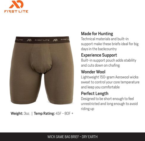 First Lite Men's Wick Game Bag Brief in Saudi Arabia