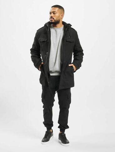 Brandit Men Parka BW Flag, Color:Olive, Size:52/XL in Kuwait