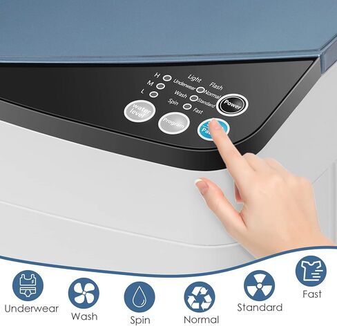 Casart Washing Machine Portable Washer W/ 7.7 Lbs Weight Capacity Washer and Dryer Full Automatic Washing Machine (Pink&White) in Saudi Arabia