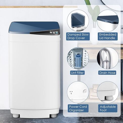 Casart Washing Machine Portable Washer W/ 7.7 Lbs Weight Capacity Washer and Dryer Full Automatic Washing Machine (Pink&White) in Saudi Arabia