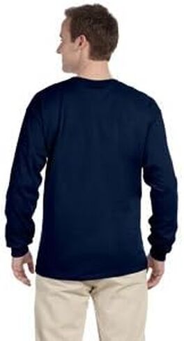 Fruit of the Loom 5 oz.Heavy Cotton HD Long-Sleeve T-Shirt (4930) -SAGESTONE -XL in Saudi Arabia