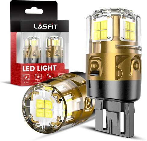 LASFIT 7443 LED Brake Tail Light Bulb, Super Bright 7444NA 7443R 7444 7440 7440A for Stop Parking Lights, W21W WY21W 992, Red (2pcs) in Saudi Arabia