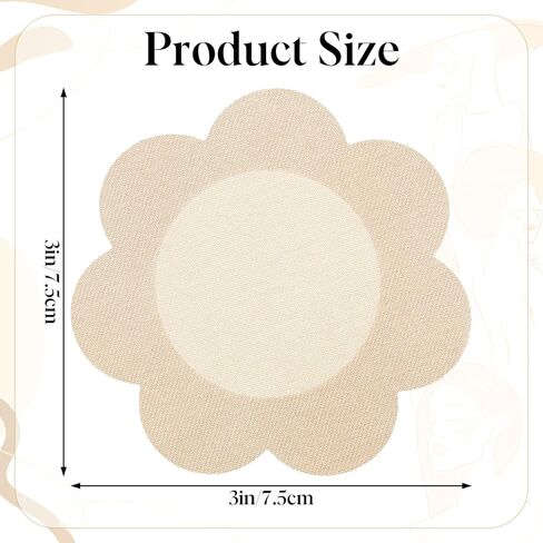 40 Pairs Nipple Covers Disposable Pasties Nipple Cover Stickers for Women, Skin-Friendly Satin Nipple Pasties in Saudi Arabia