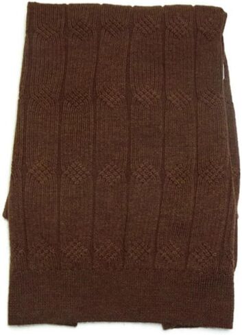 Turnbury Mens V-Neck Merino Blend Cable Pullover Sweater Brick in Saudi Arabia