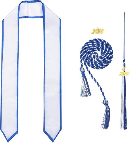 Beautyflier Graduation Stole, Graduation Honor Braided Cords, Cap Tassel 2025 2026 Year Set for High School College Bachelor in Saudi Arabia