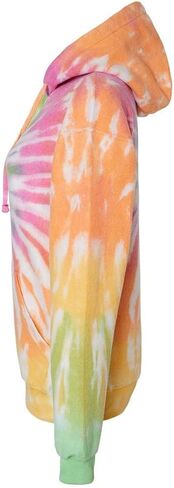 Colortone Tie Dye Cloud Fleece Hoodie for Women and Men - Loose Fit Fleece Sweatshirts in Saudi Arabia