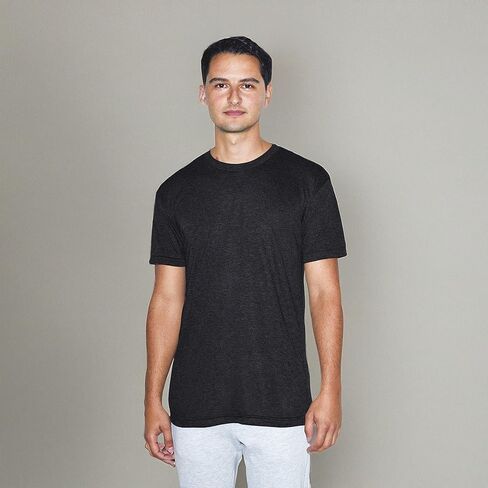 American Apparel Tri-Blend Crewneck Track Short Sleeve T-Shirt-USA Collection in Kuwait