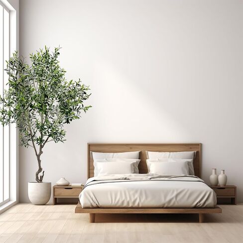 Artificial Tree Faux Olive Tree 8ft(3198leaves) Tall Fake Olive Plant in Pot Fake Silk Tree Faux Plants Indoor in Kuwait