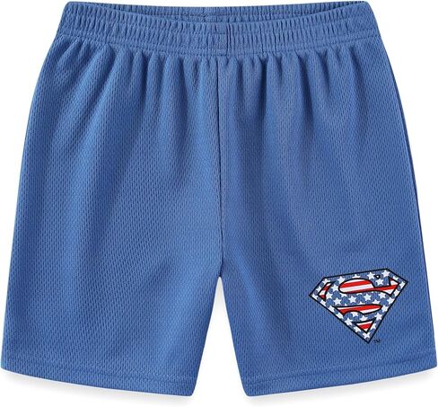 DC Comics Superman Boys Memorial Day Short Sleeve T-Shirt and Active Mesh Shorts Set for Big Kids in Saudi Arabia