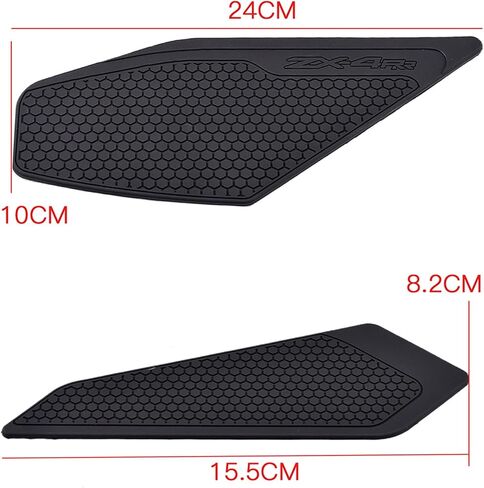 Gas Tank Protectors for Motorcycle - Fuel Tank Sticker Protector Decals Stickers Tank Pad Protector Motorcycle Stickers Compatible with ZX4R ZX-4r ZX4rr ZX4RR (23~) (Black) in Saudi Arabia