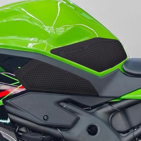 Gas Tank Protectors for Motorcycle - Fuel Tank Sticker Protector Decals Stickers Tank Pad Protector Motorcycle Stickers Compatible with ZX4R ZX-4r ZX4rr ZX4RR (23~) (Black) in Saudi Arabia