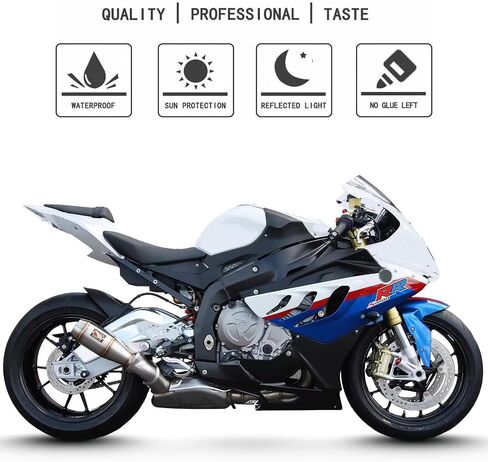 Motorcycle S1000RR Fairing Decal Sticker for S1000RR 2009-2014 - Fairing Side Section Decal Sticker (Red and Blue) in Kuwait