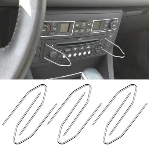 6PCS Car Radio Removal Pry Tool Kit, Auto V-Shaped Stereo Release Tool, Car Radio Removal Tool Stainless Steel for Disassembly of Most Car CD Audio Frequency Converter (V-Shape) in Saudi Arabia